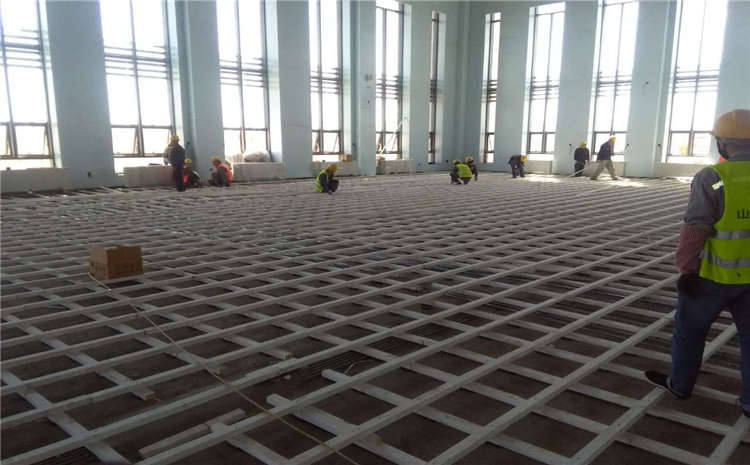 大型籃球實木運動地板結構